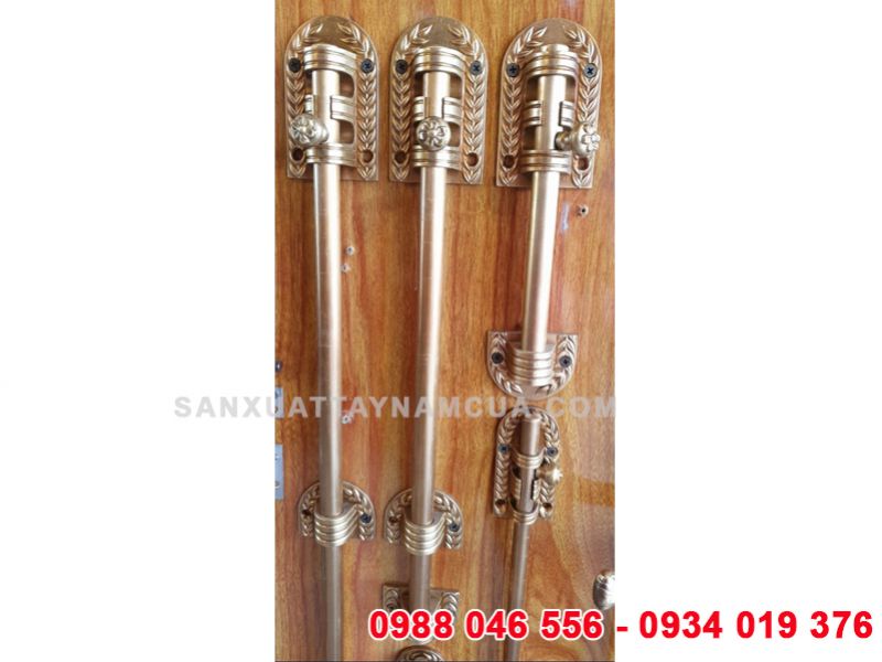 Chốt cửa bông lúa đồng thau