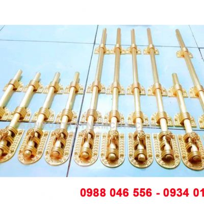 Chốt cửa bông lúa đồng thau