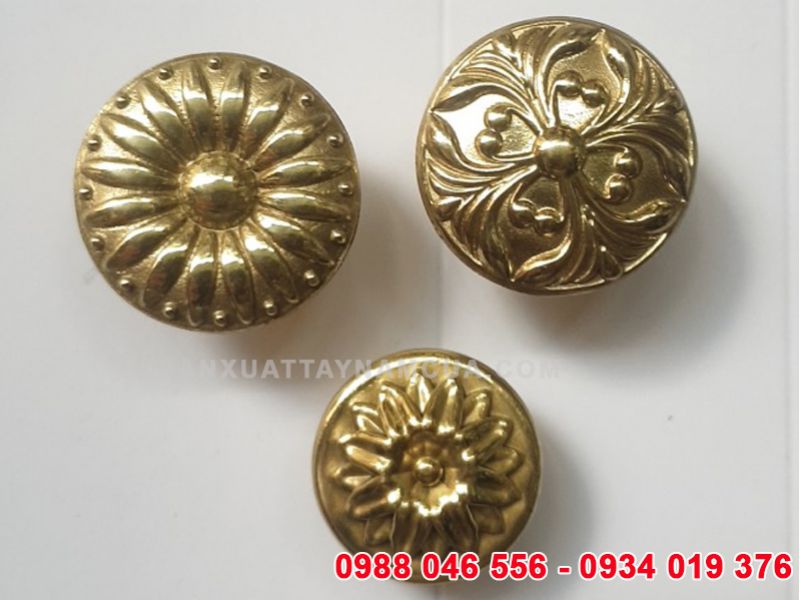 Núm tay nắm tủ bằng đồng
