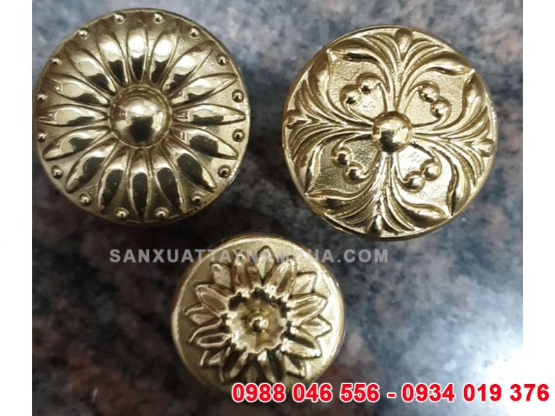 Núm tay nắm tủ bằng đồng