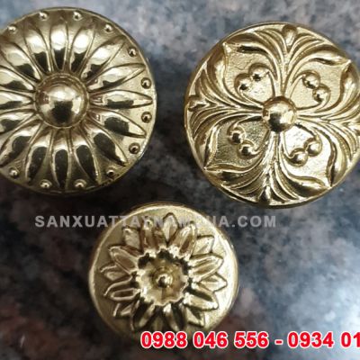 Núm tay nắm tủ bằng đồng
