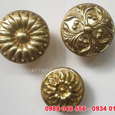 Núm tay nắm tủ bằng đồng