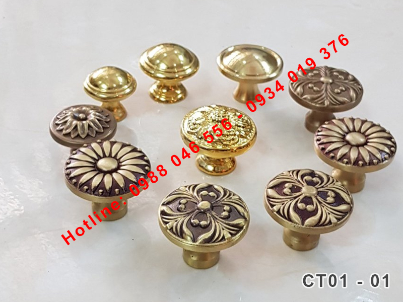NÚM TAY NẮM TỦ BẰNG ĐỒNG